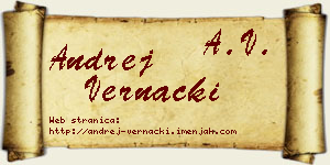 Andrej Vernački vizit kartica